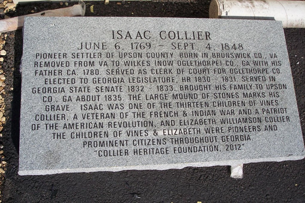 Isaac Collier Monument
