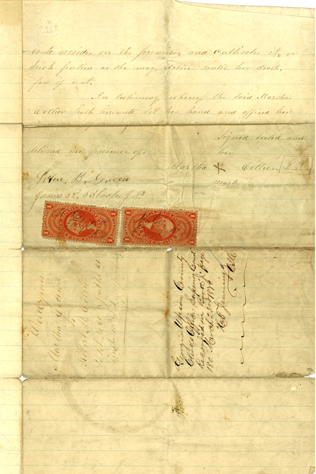deed Martha Marshall collier to RMC page 2red